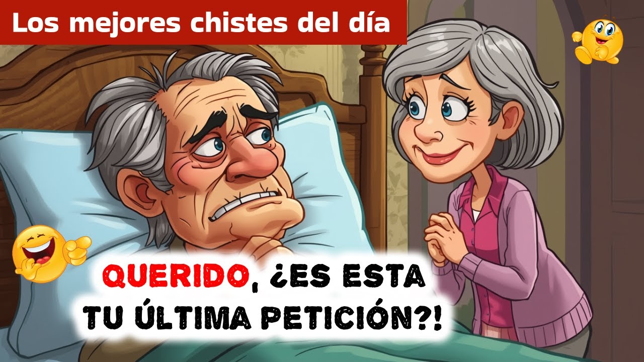 Acostado en su lecho de muerte, un anciano le hizo su ... Los mejores chistes del día.