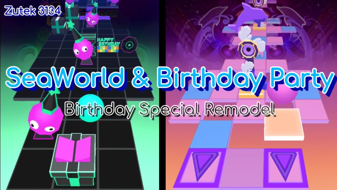 Rolling Sky Remodel - SeaWorld & Birthday Party [Swapped] | Birthday Special