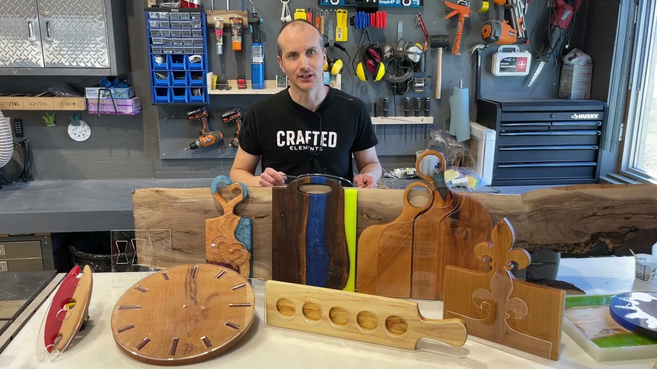 Acrylic Router Templates By Crafted Elements - Templates For Serving Boards, Handles & More