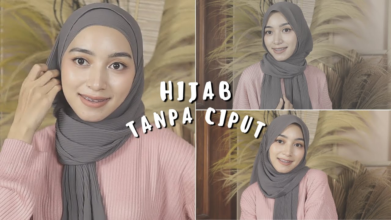 Hijab Tanpa Ciput Tapi Rapih ll Pashmina