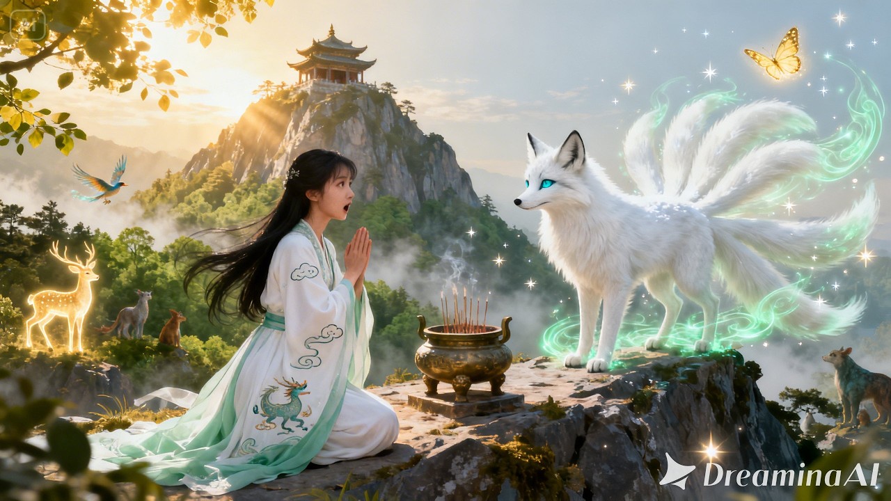 Tôi Lên Núi Cầu Tự Bất Ngờ Gặp Một Con Hồ Li Trắng Biết Người
