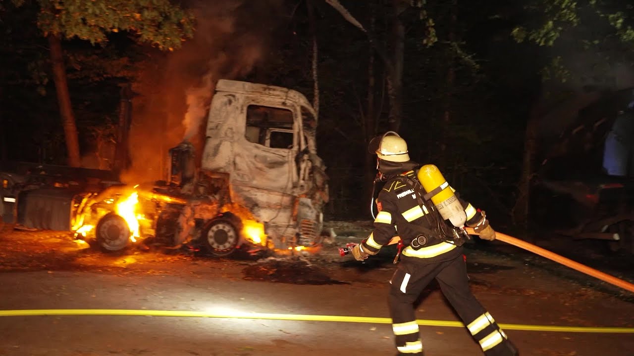 Brandstifter in München unterwegs - LKWs gehen in Flammen auf - Mehrere Explosionen