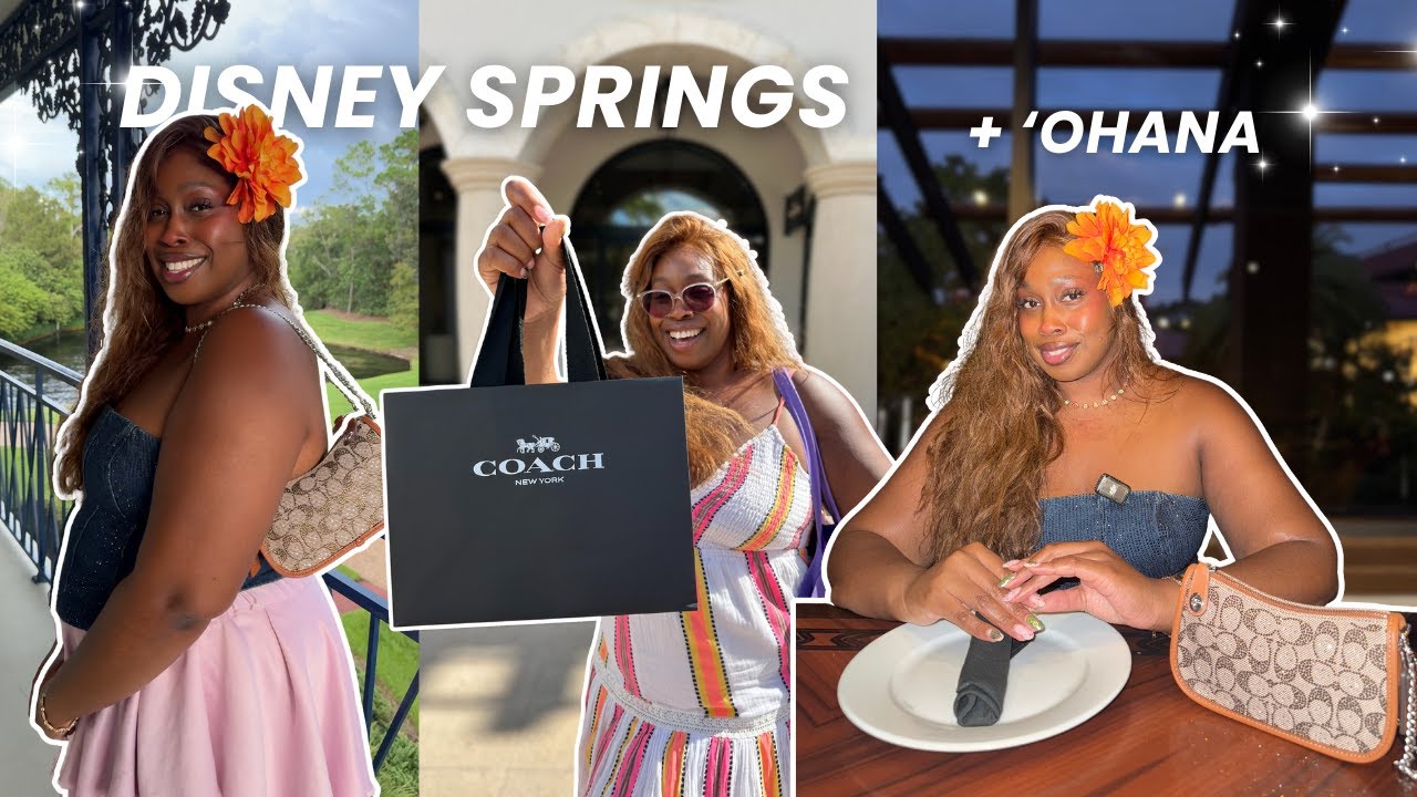 Видеоблог о Диснейленде | Шоппинг в Disney Springs, сумка Coach Crystal ✨, ужин «Ohana» 🌺 + фейер...