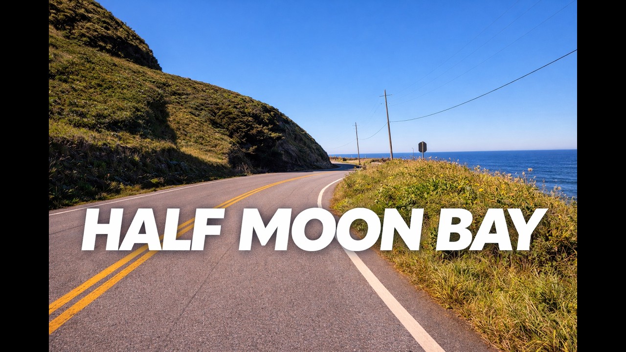 Half Moon Bay Coastal Drive in 4K | California Highway 1 to Highway 92