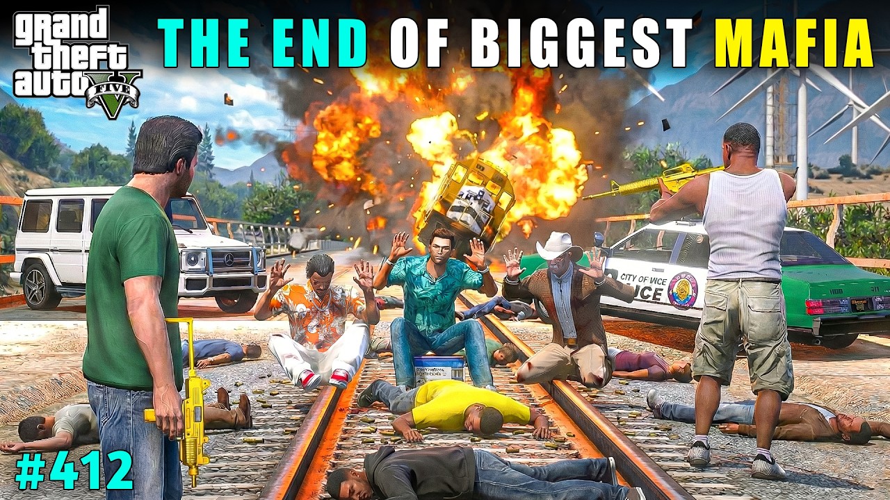 MICHAEL ENDS THE BIGGEST MAFIA DON OF LOS SANTOS🔥| GTA 5 GAMEPLAY #412 | GTA V