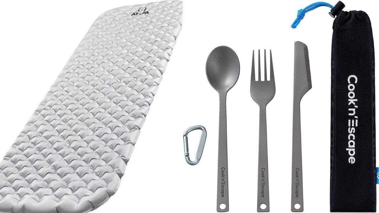 UNBOXING: ATEPA Camping Sleeping Mat & COOK'N'ESCAPE Titanium Cutlery