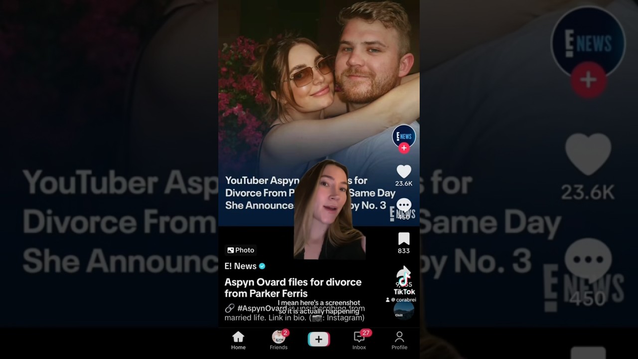 Aspyn and Parker Divorce 💔 #divorce #breakingnews #aspyn #aspynovard #aspynandparker