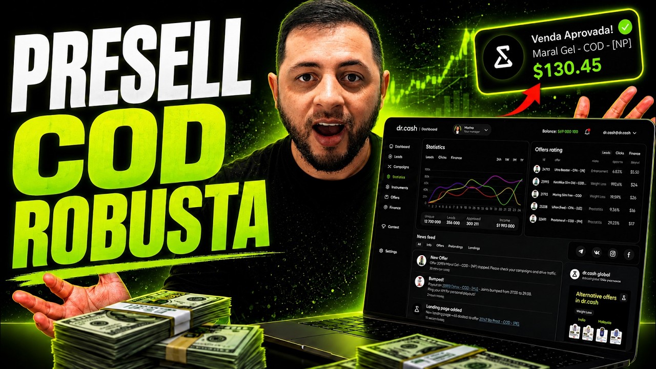 Dr Cash: Como Criar uma Presell COD ROBUSTA em Minutos para Vender como Afiliado no Google Ads