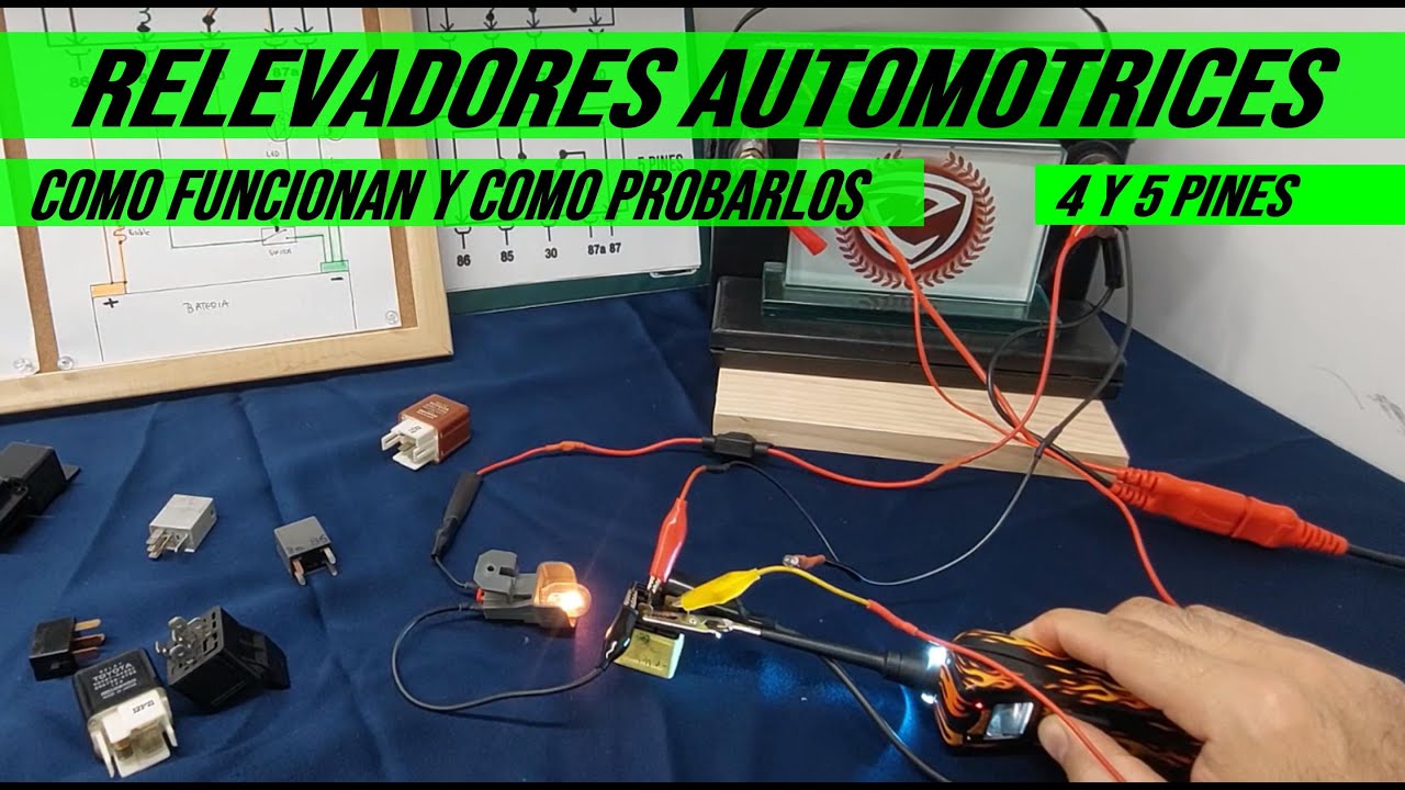 Como probar los reles de 4 y 5 pines  si traen o no numeros o diagrama