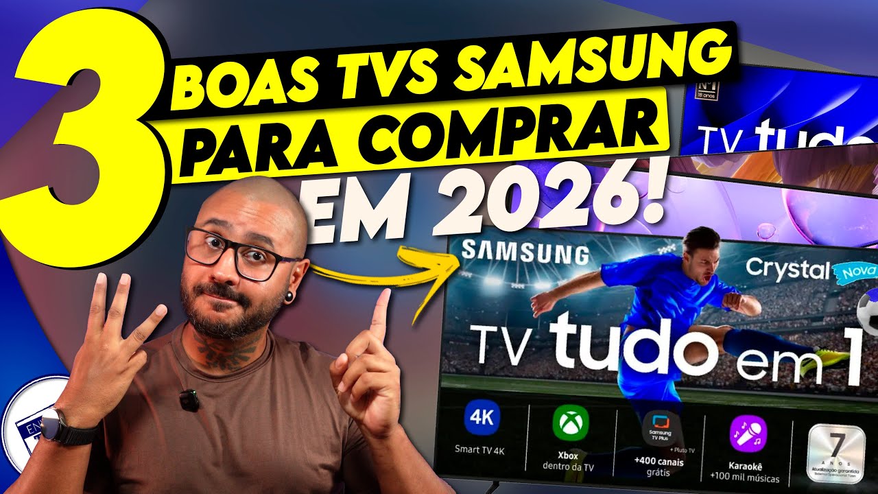 TOP 3 Tvs Samsung para COMPRAR em 2026!