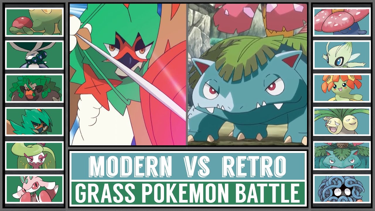 Grass Pok&eacute;mon Battle | RETRO vs MODERN