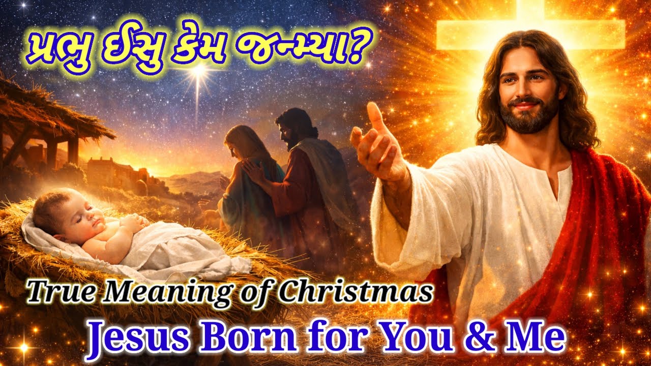 ✝️ Merry Christmas | પ્રભુ ઈસુ કેમ જન્મ્યા?|✝️ True Meaning of Christmas |