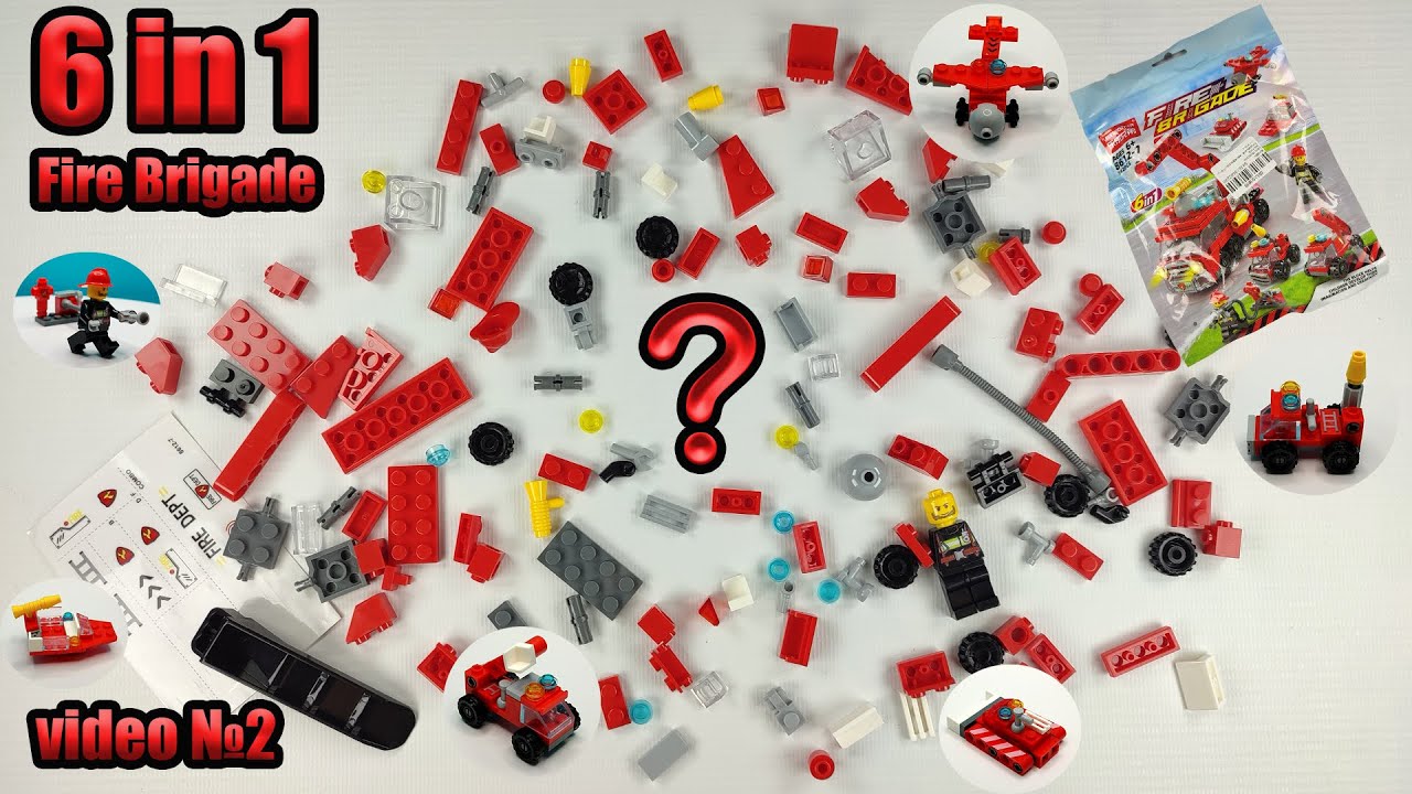 I am assembling a 6 in 1 construction set. The theme is the fire brigade. Issue №2