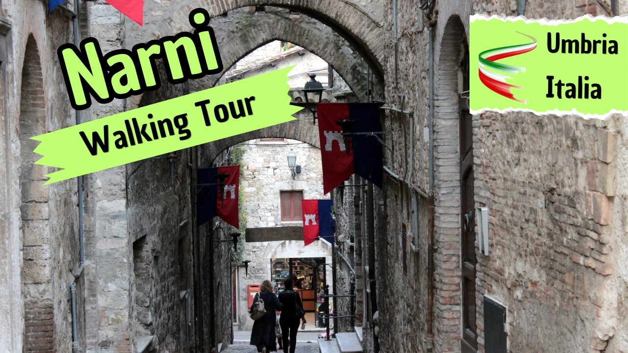 Walking Tour a Narni 🏘️ | Passeggiata tra Vicoli, Chiese e Palazzi in Umbria 4K