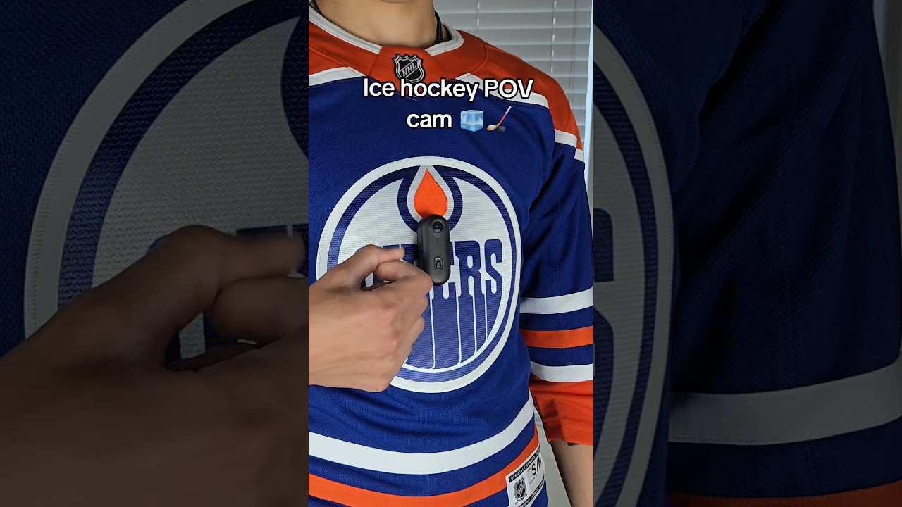 the best POV cam for hockey players 🏒🧊#hockey #camera #icehockey