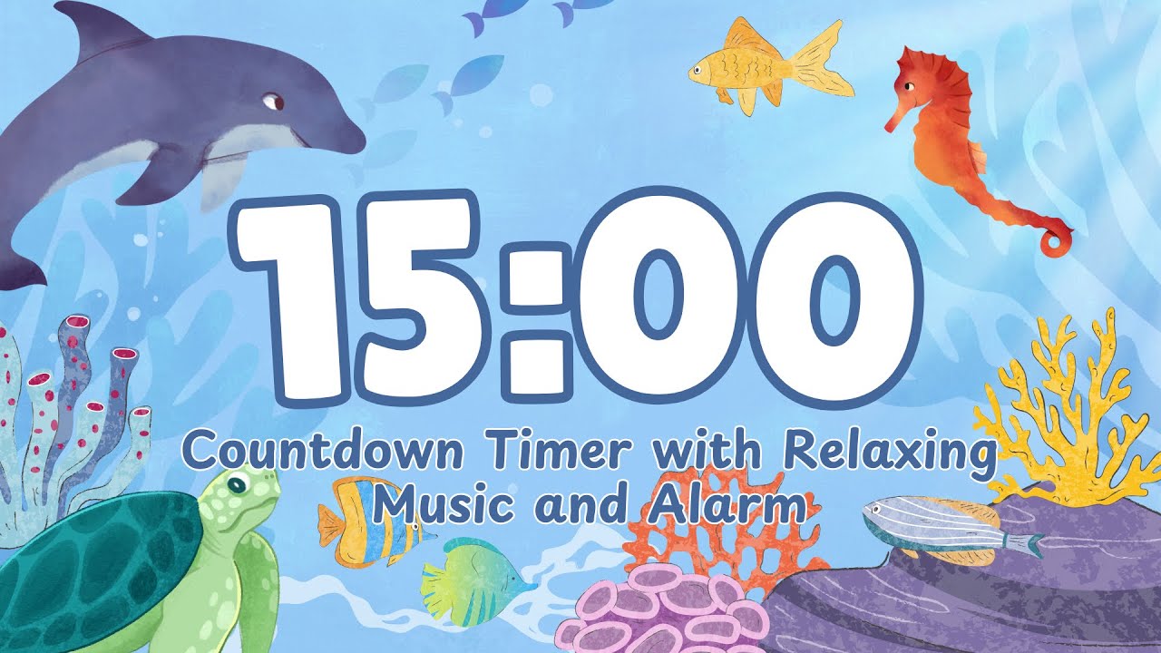 15 Minute Timer with Relaxing Music and Alarm