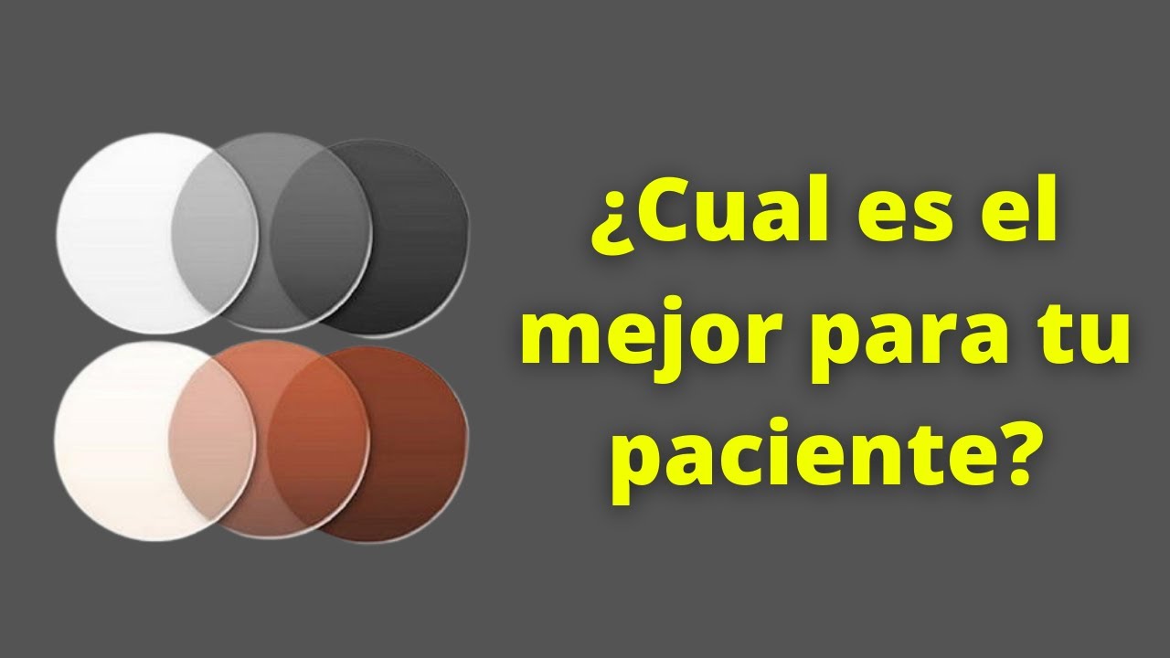 Lentes tintados. 3 cosas que debes saber.