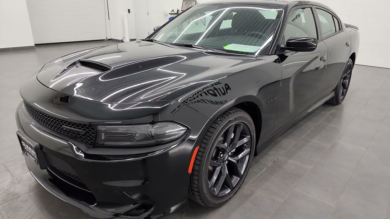 2022 DODGE CHARGER R/T BLACKTOP COLD WEATHER PITCH BLACK 4K WALKAROUND 22D158A SOLD!
