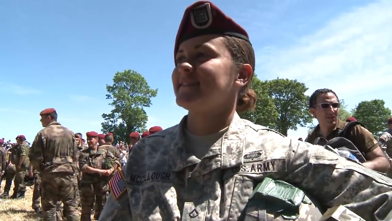 Paratroopers Reenact Normandy D-Day Jump