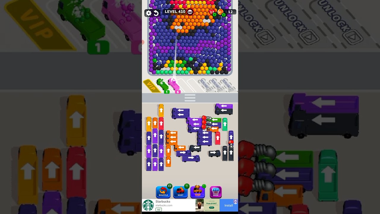 Bubble Bus 🚌: Parking Jam Puzzle Game level 410