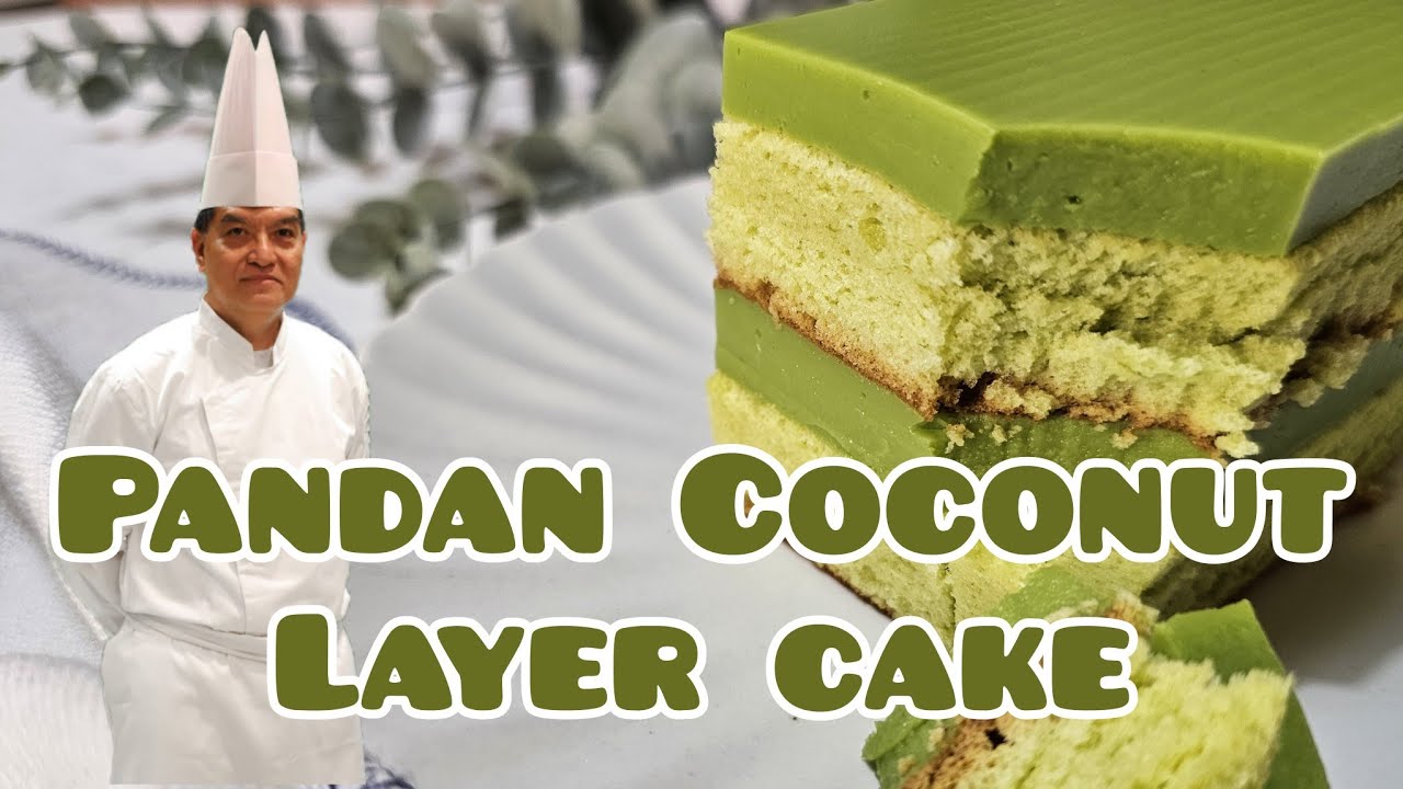 PANDAN COCONUT LAYER CAKE