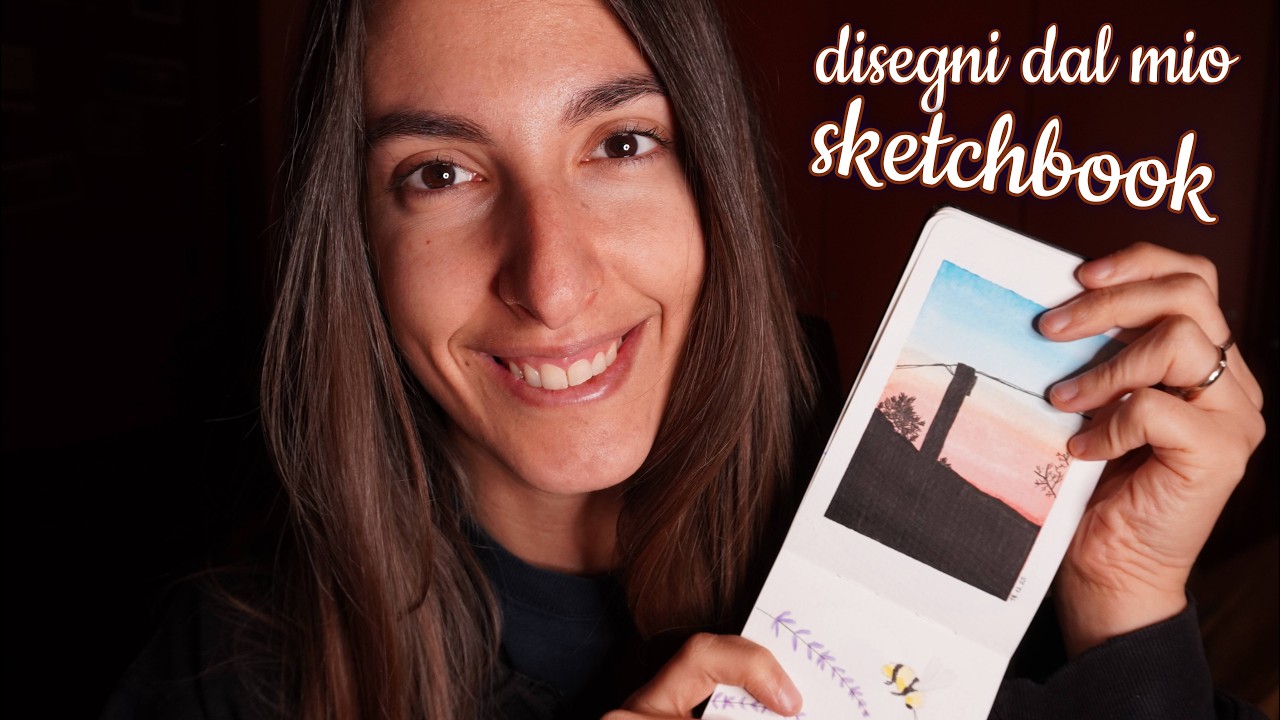 Ti mostro il mio sketchbook per farti rilassare 😴 ASMR ita