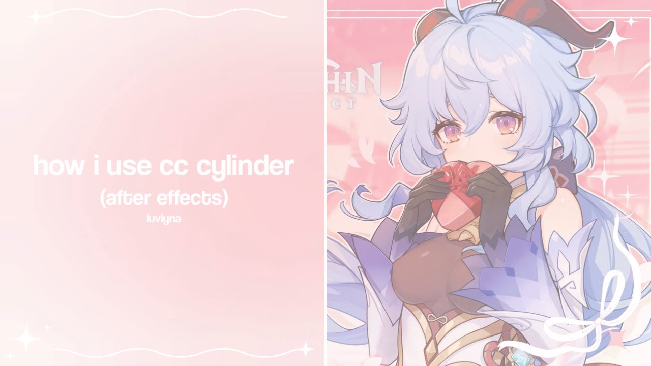 how i use cc cylinder (tutorial on after effects)