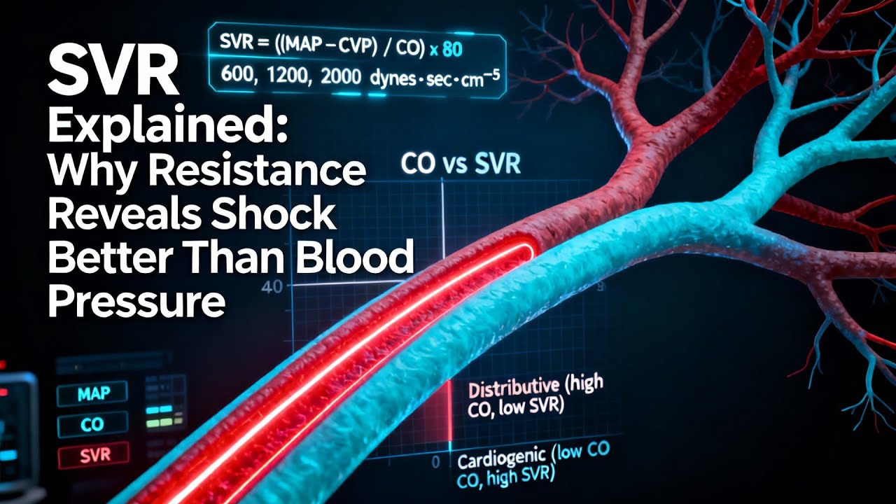 SVR Explained: Why Resistance Reveals Shock Better Than Blood Pressure