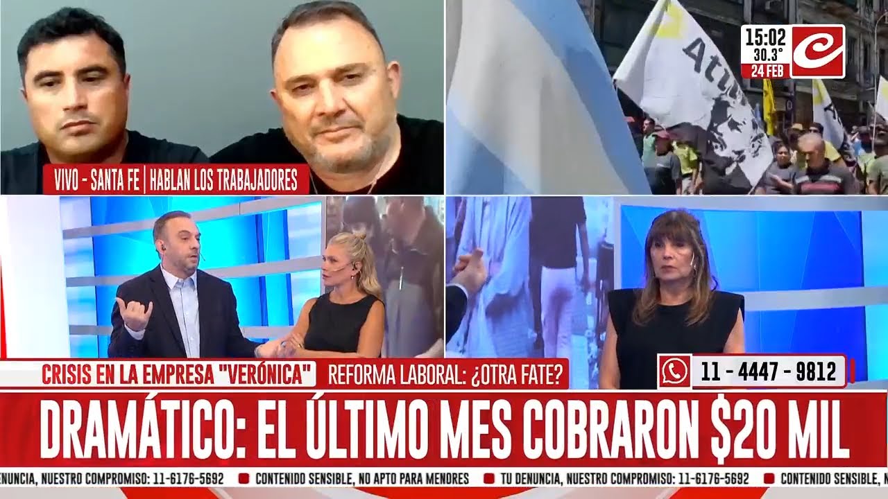 Trabajadores de la empresa Verónica: 