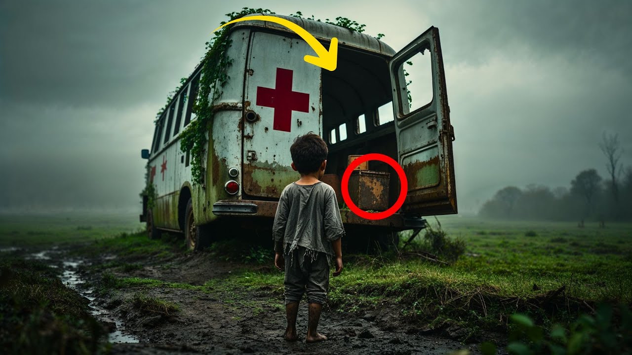 O MENINO ÓRFÃO ACHOU REFÚGIO EM UMA AMBULÂNCIA DE GUERRA ENTERRADA — E AO ABRIR O KIT MÉDICO...
