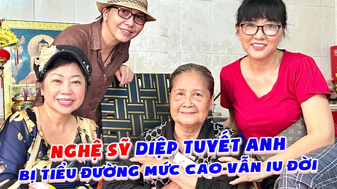 NS DIỆP TUYẾT ANH vợ đầu của cố NS THANH SANG sống trong căn phòng tạm bợ, bệnh nền mà vẫn iu đời