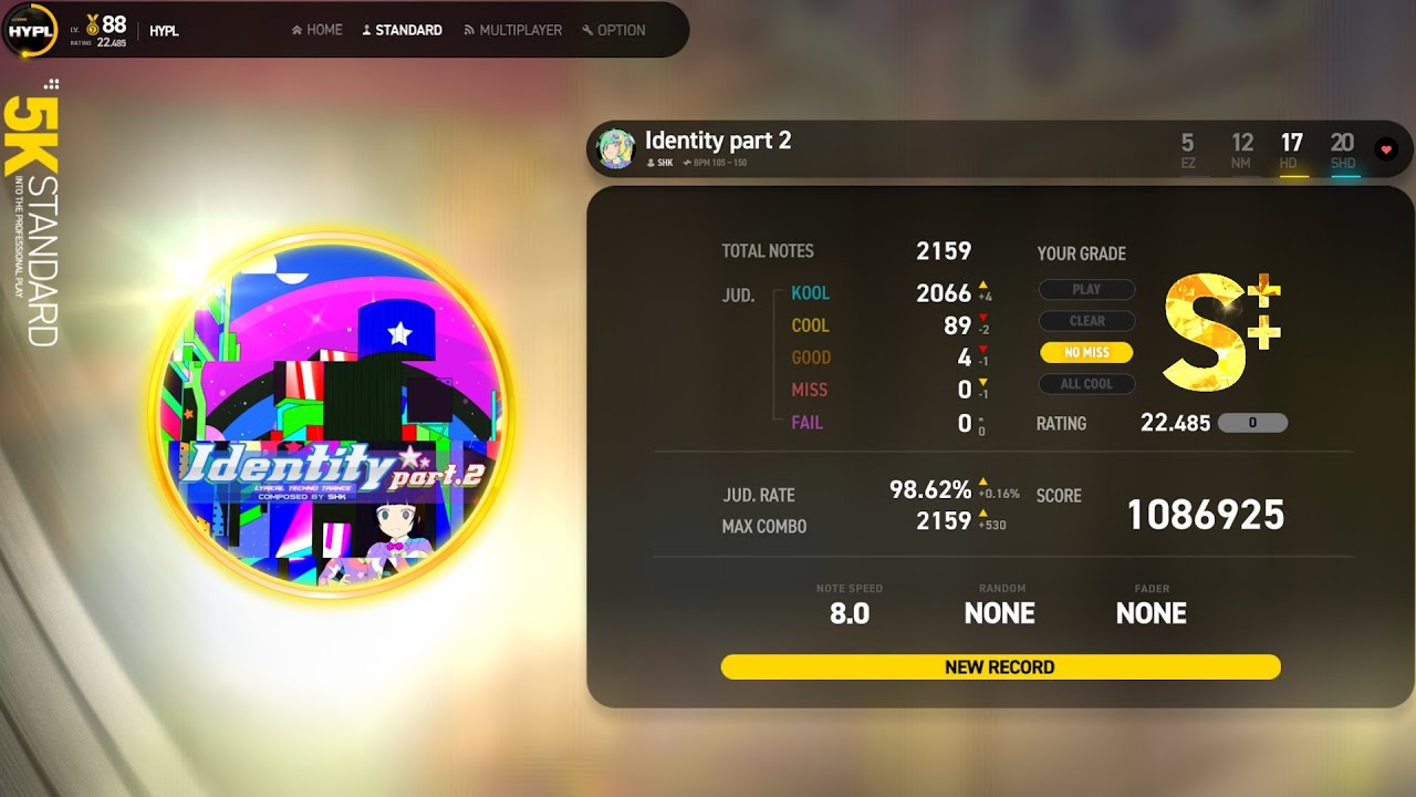 【EZ2ON O2JAM DLC】5S - Identity part 2 HD