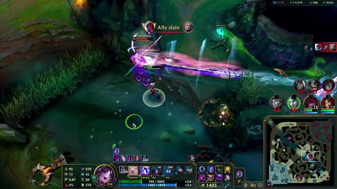 Highlight - League of Legends - Syndra - 19/6/3 - 5v5 Ranked Solo - Lose - 6:15pm