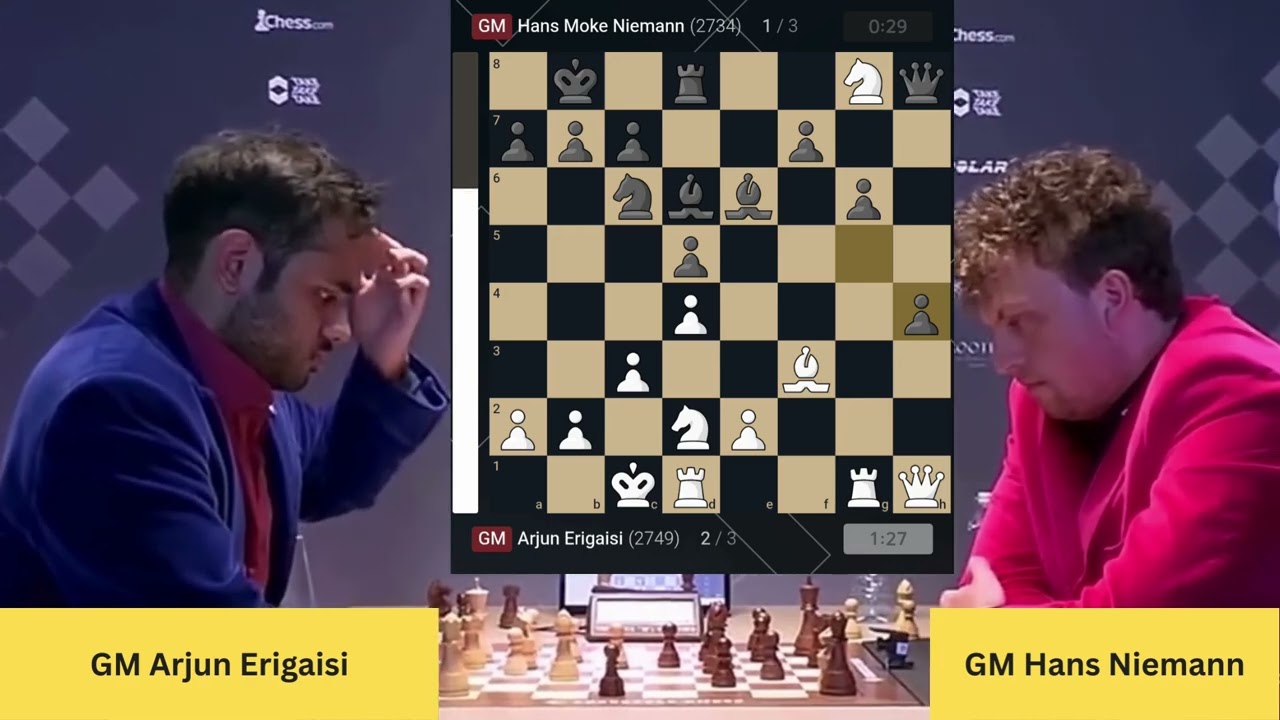 Erigaisi’s Fearless Rook Sacrifice | Blitz Tiebreak Game 1 – Cape Town 