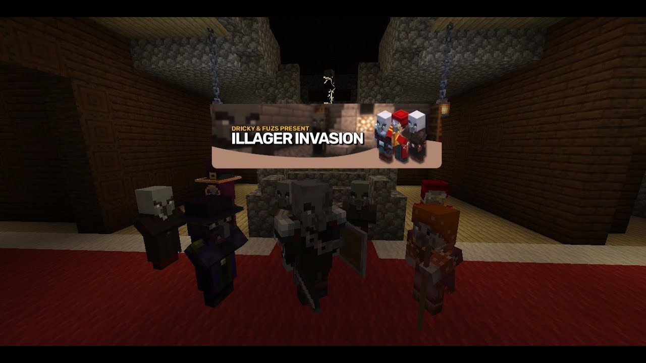 Overview of the mod Illager Invasion,