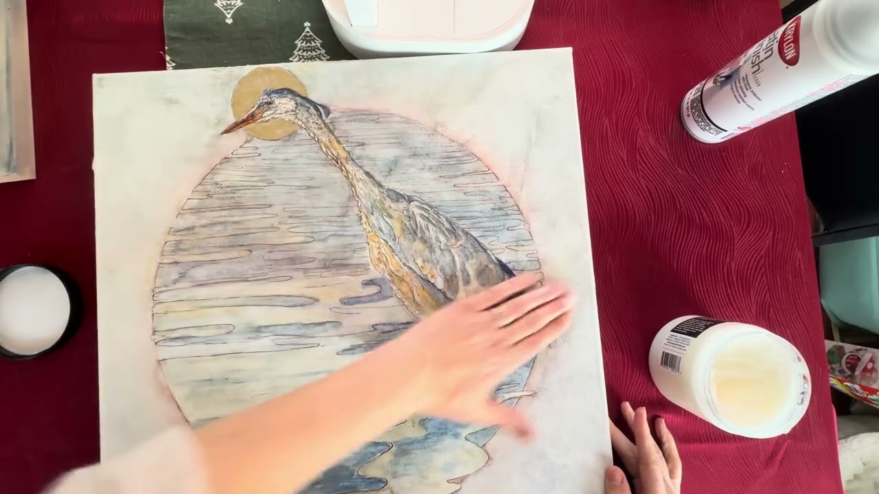 How I Make Watercolor Art Shine With Wax!