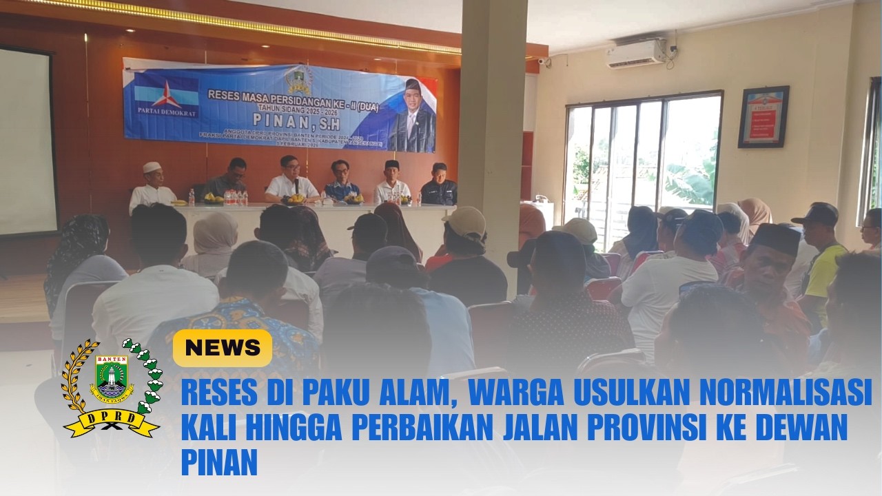 Reses di Paku Alam, Warga Usulkan Normalisasi Kali Hingga Perbaikan Jalan ke Dewan Pinan