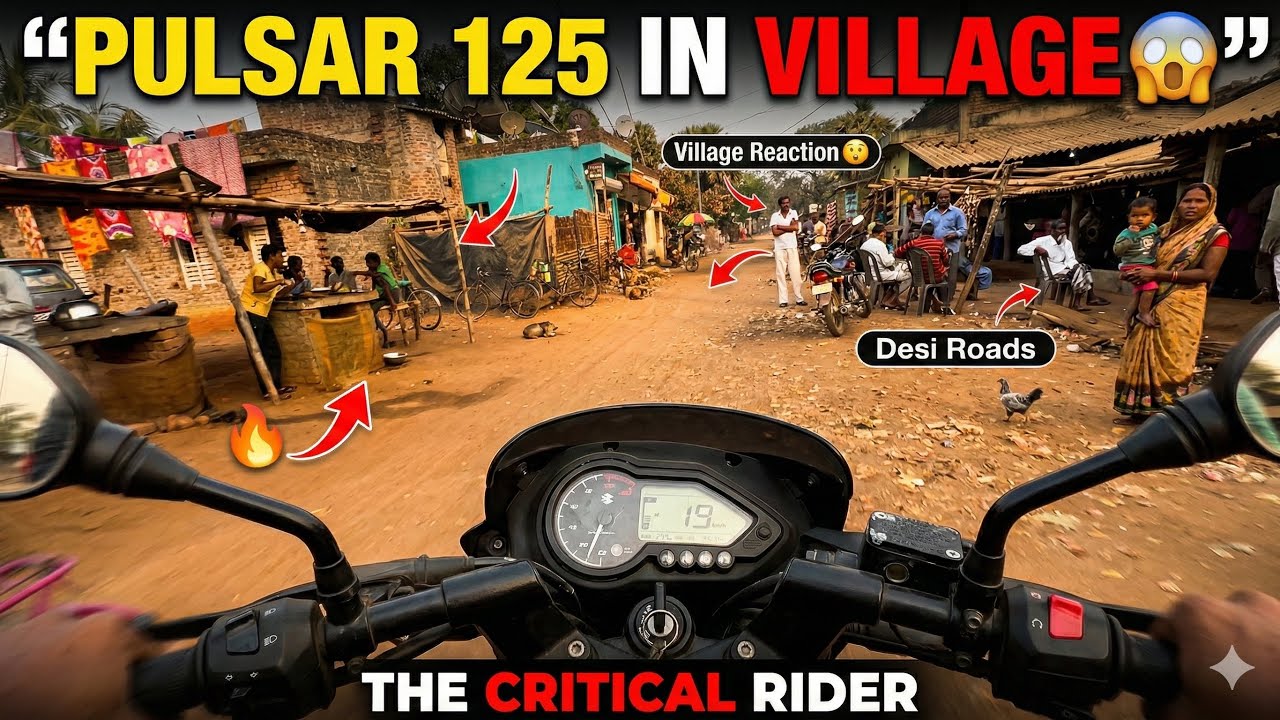 Pulsar 125 Village Ride 😱 | Real Village Reactions | The Critical Rider