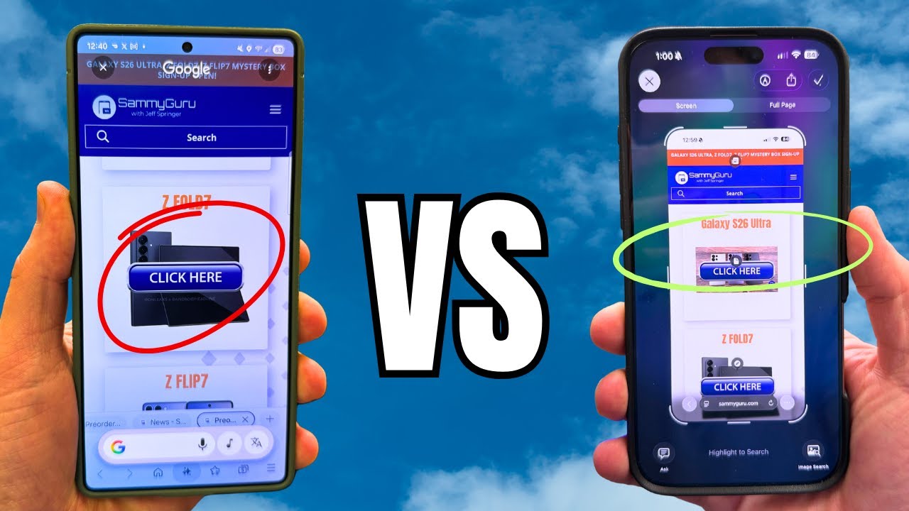 Circle To Search (S25 Ultra) vs Highlight To Search (iPhone 16 Pro Max)
