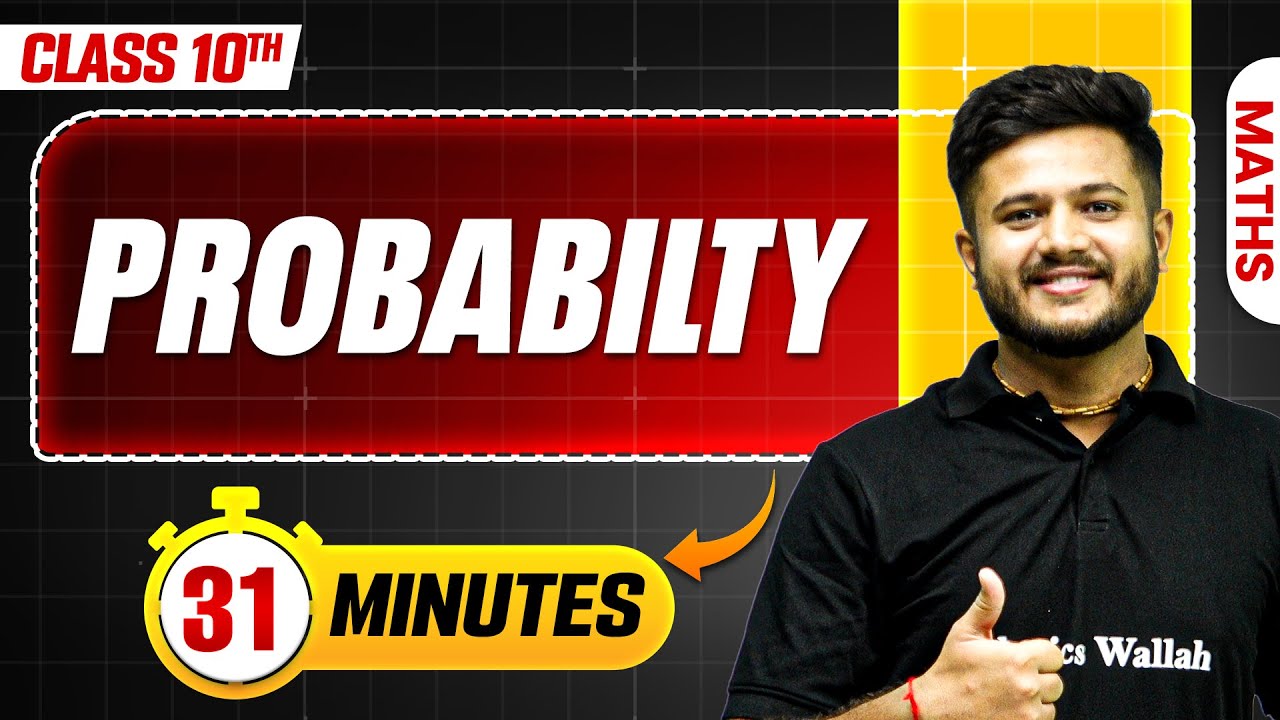 Probability in 31 Minutes || Mind Map Series for Class 10th