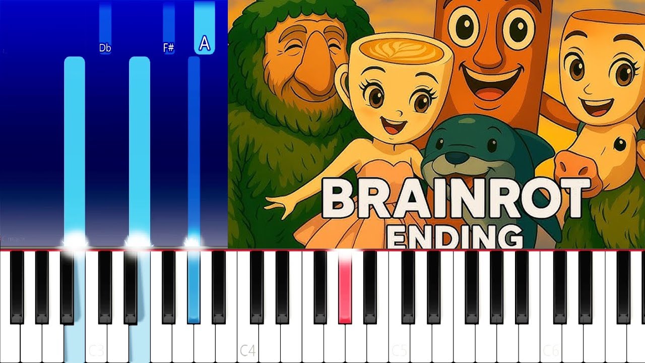 BRAINROT - ANIME ENDING (Piano Tutorial)
