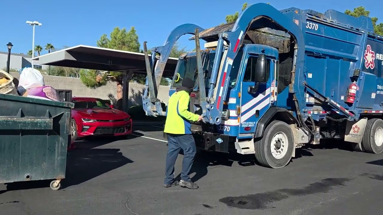 Republic Service of Las Vegas: Peterbilt 520 McNeilus Meridian Front Loader.