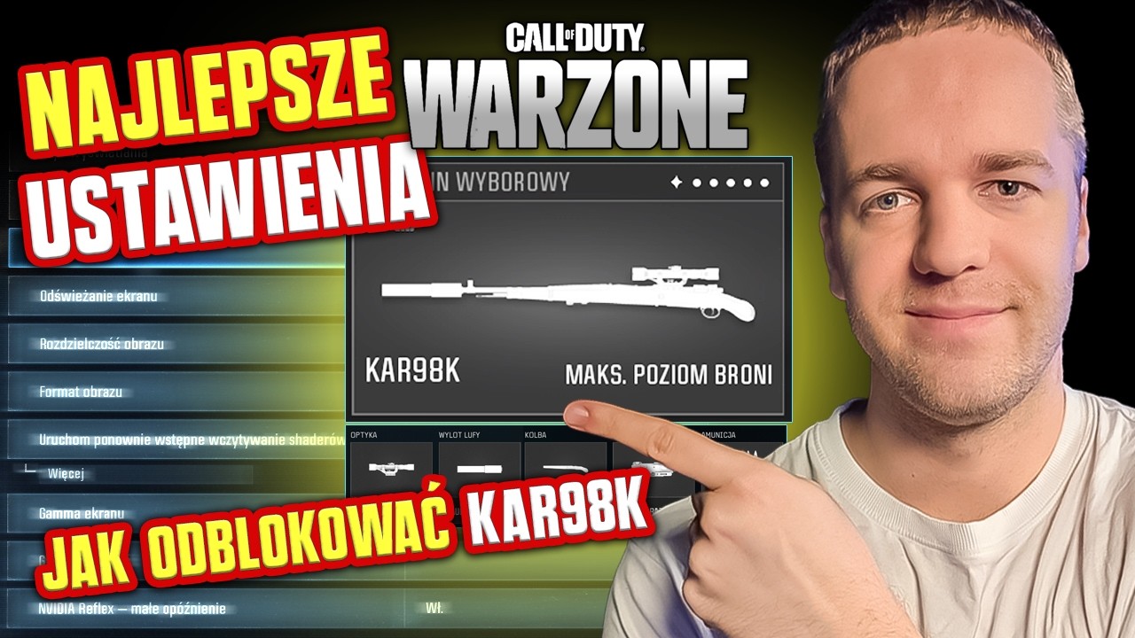 NAJLEPSZE USTAWIENIA DO WARZONE + KAR98K LOADOUT!