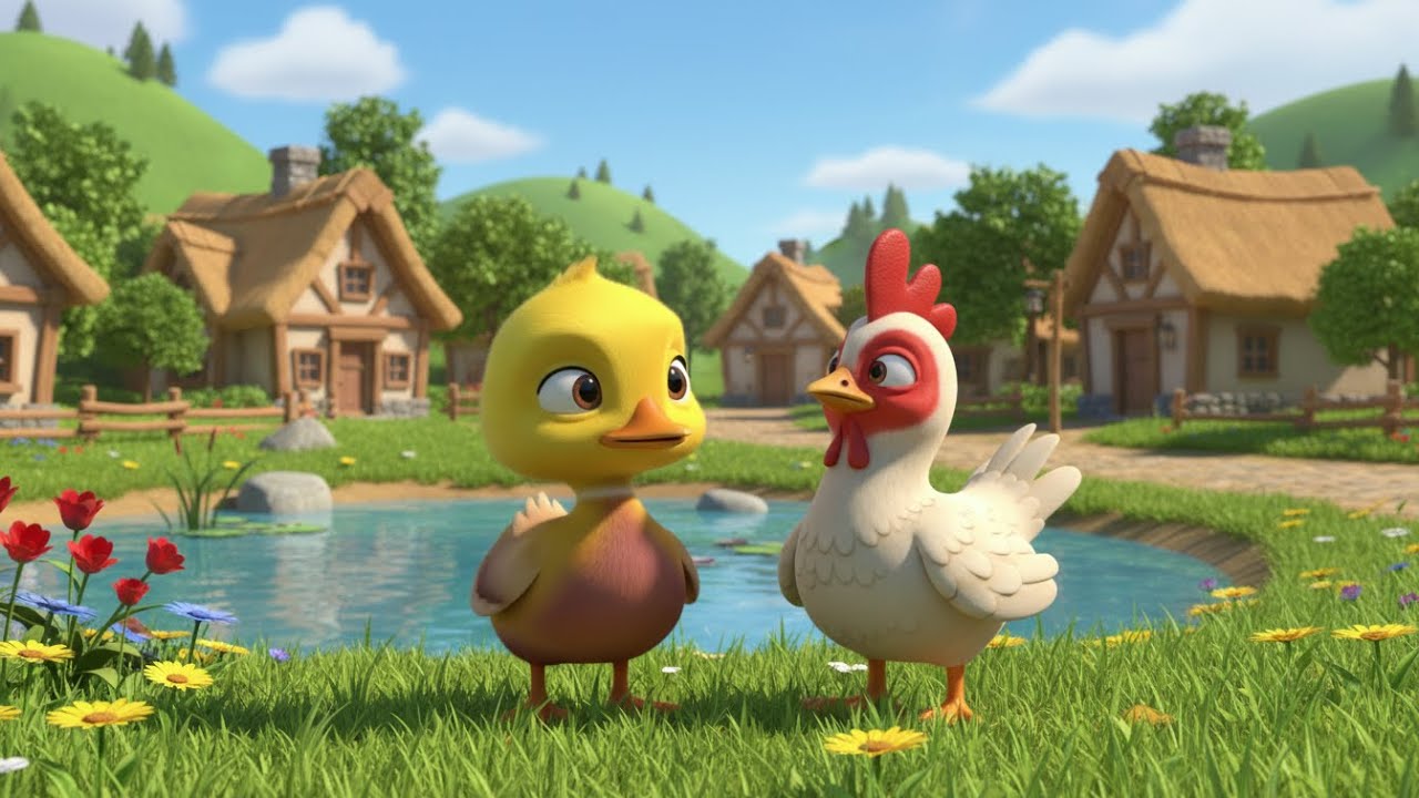 A Pond A Forest and a Beautiful Friendship 🦆🐔 Cartoon