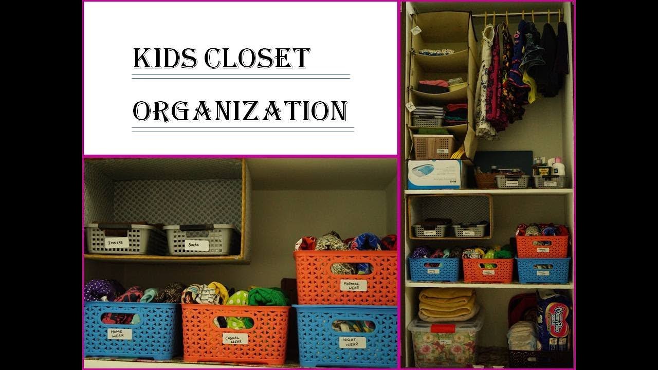 Kids Closet/Wardrobe Organization Ideas-Girls|Kids Closet Tour|In Telugu [English subtitles]