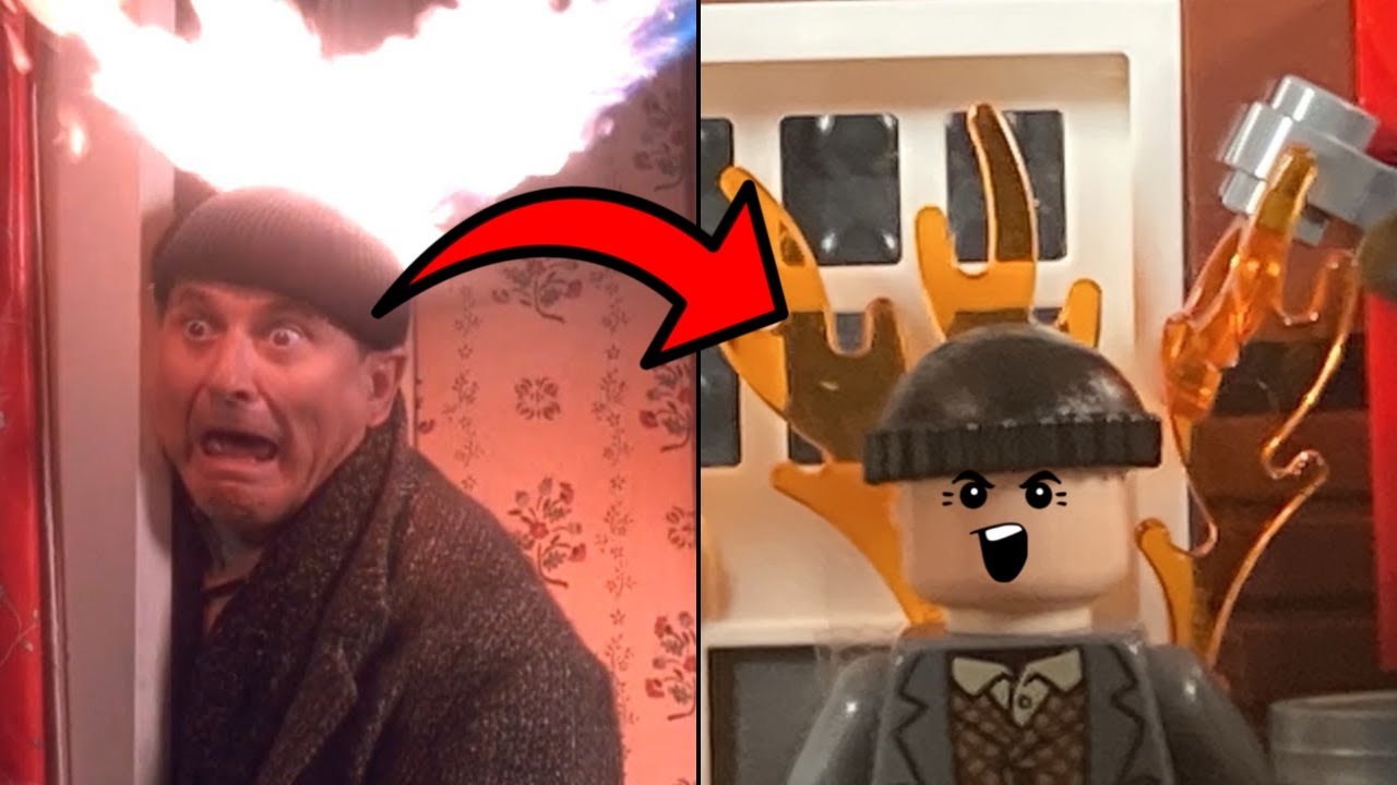 Сцена-ловушка «Один дома» в LEGO