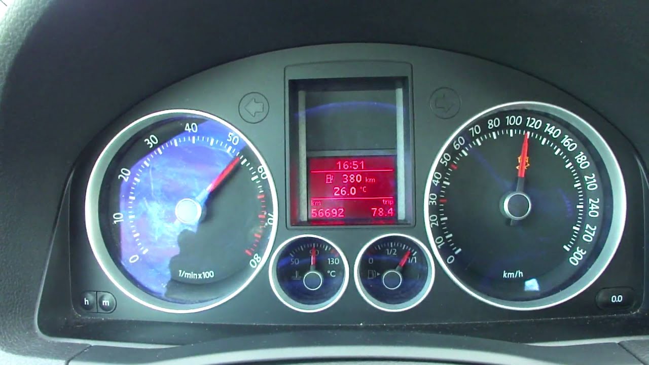 VW Golf 5 V GTI TFSI 2.0 Turbo acceleration 0-180 km/h