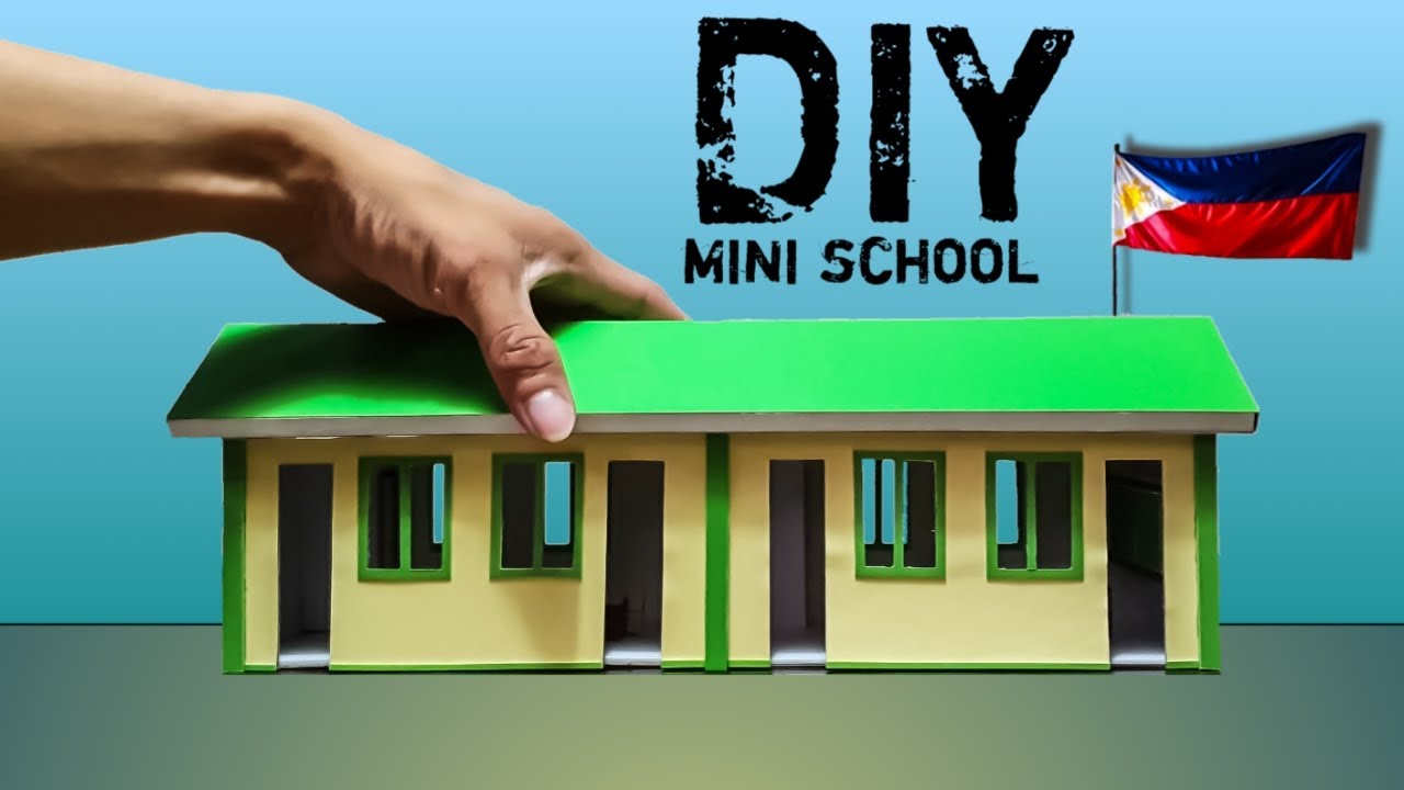 School building miniature in Philippines.