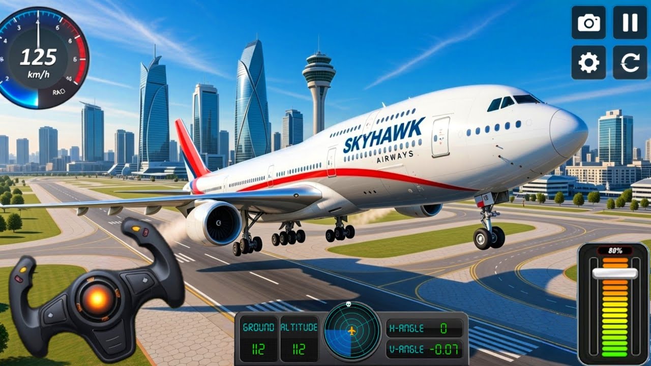Flight Airplane City Pilot Simulator - Seconds From Total Cash Android Gameplay 🎮 
