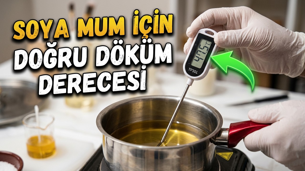 Soya Wax İle Soya Parafin Arasındaki Farklar Nelerdir? | Soya Mum Yapımı | Soya Kaç Derecede Dökülür